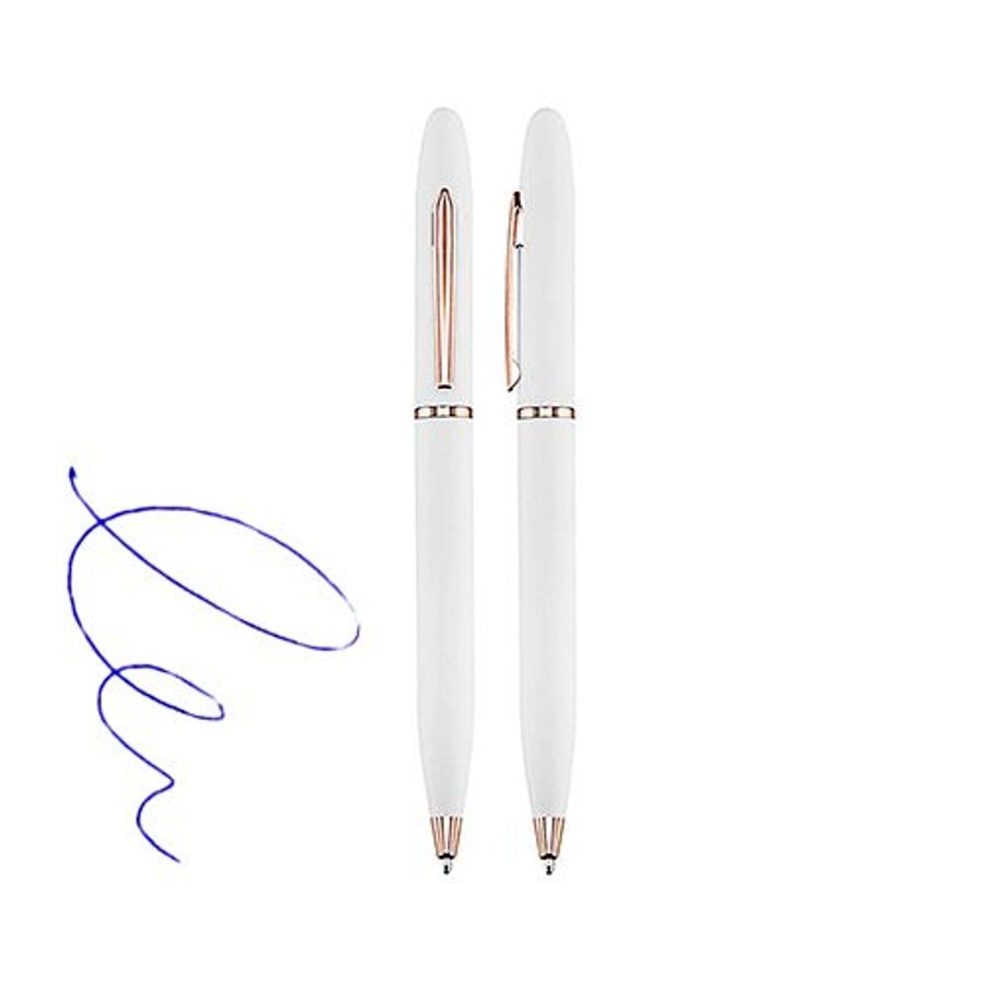 Bolígrafo Lápiz Metálico L77 ENCOBRIZADO/BLANCO