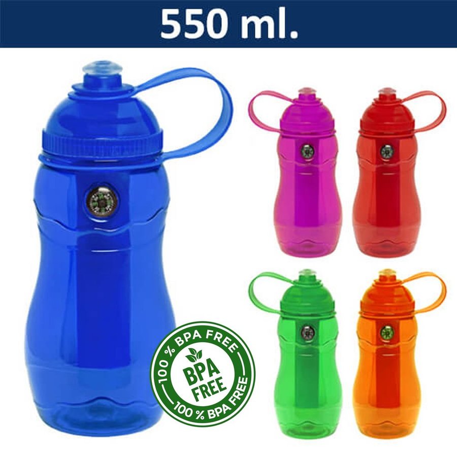 Botella Plástica Caramayola + Brújula + Enfriador M31