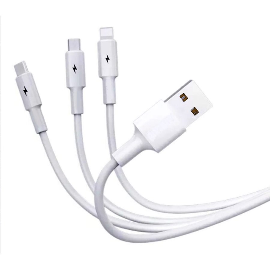 Cable Conector Multicargador T66 BLANCO
