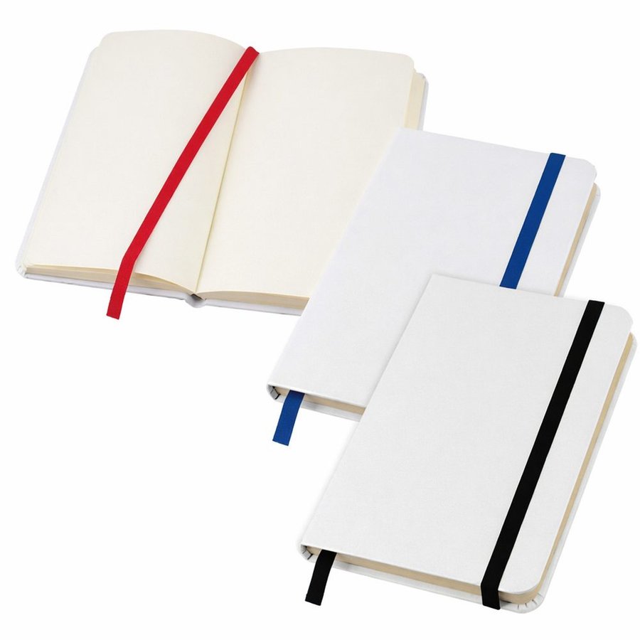 Cuaderno - Libreta Tapa Simil Cuero PU White N35