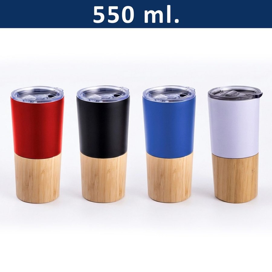 Mug Acero Inoxidable Térmico / Bamboo M202