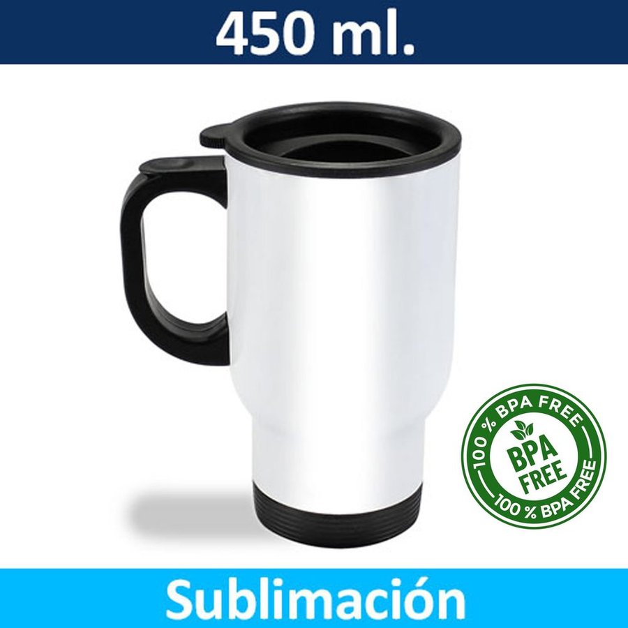 Mug Tazón Acero Inoxidable Térmico sublimable M80