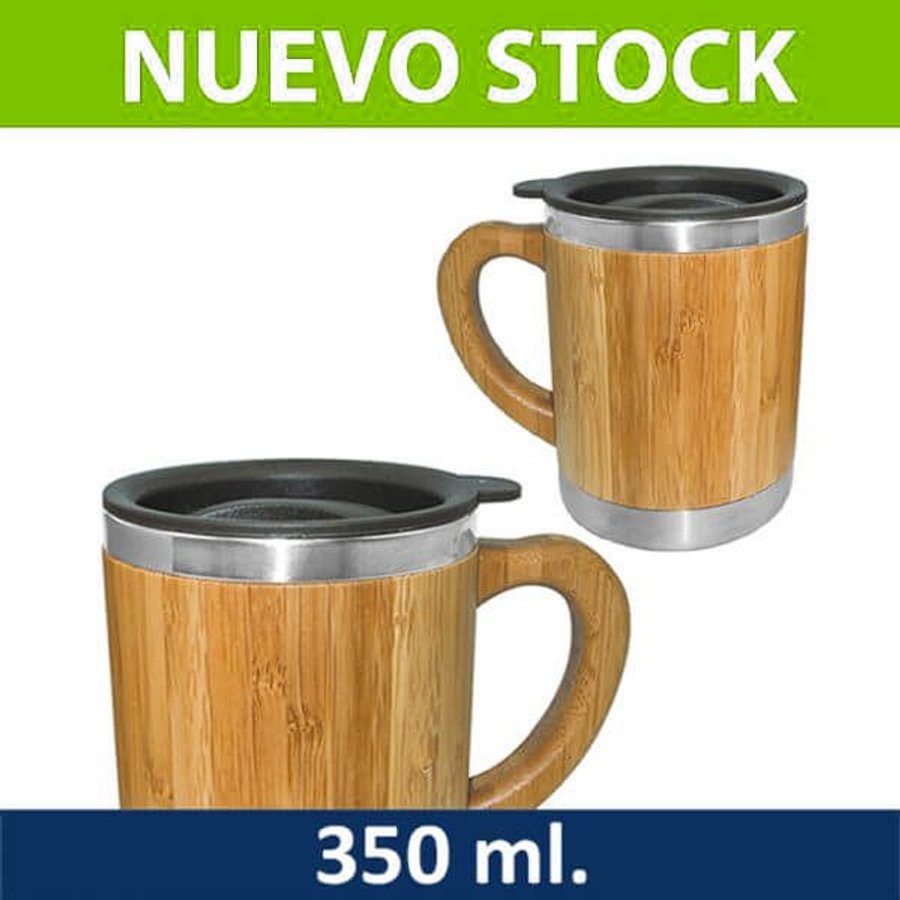 Mug Tazón Bamboo / Acero Inoxidable M1