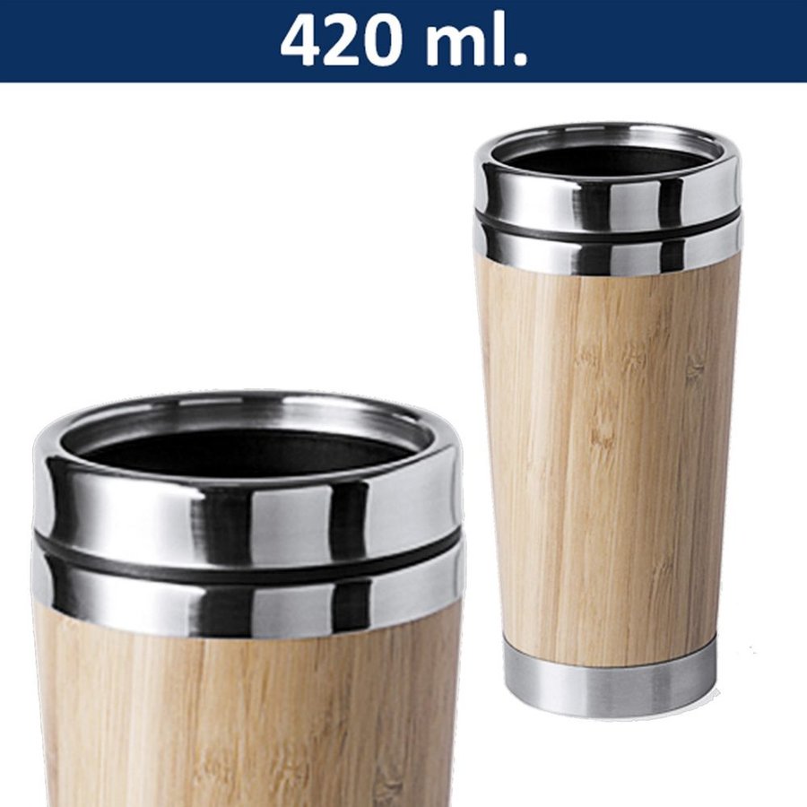 Mug Tazón Bamboo / Acero Inoxidable M2