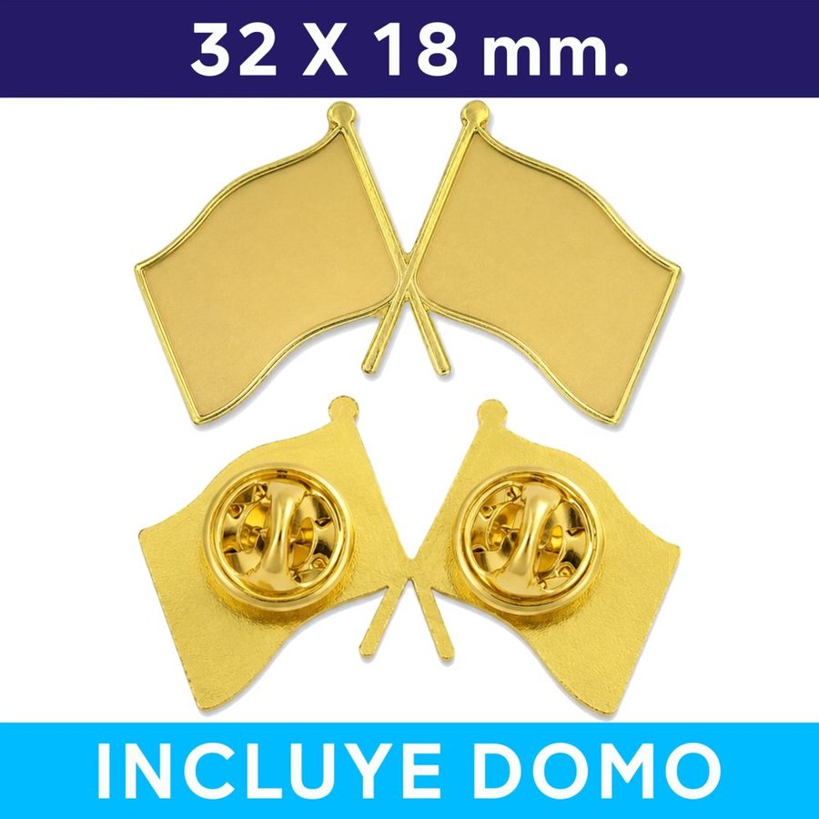 Pins Doble Bandera BAN02