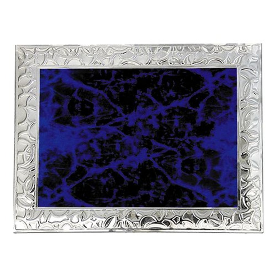 Placa AP17 - PLATEADO AZUL