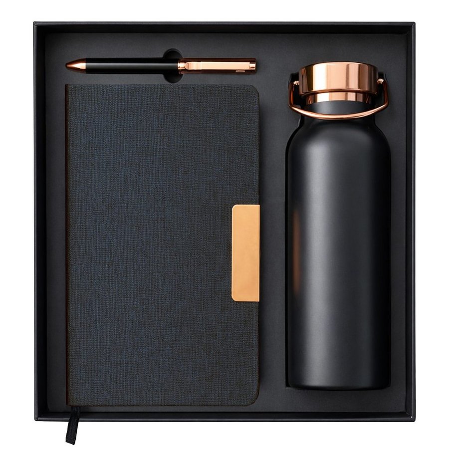 Set Botella Acero Inoxidable Térmica + Bolígrafo + Libreta M94