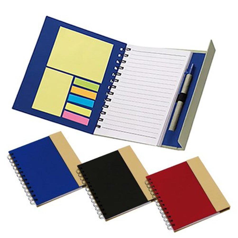 Set Cuaderno - Libreta - Memo set Tapa Cartón + Bolígrafo N51