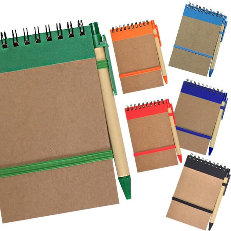 Set Cuaderno - Libreta Tapa Cartón + Bolígrafo N36