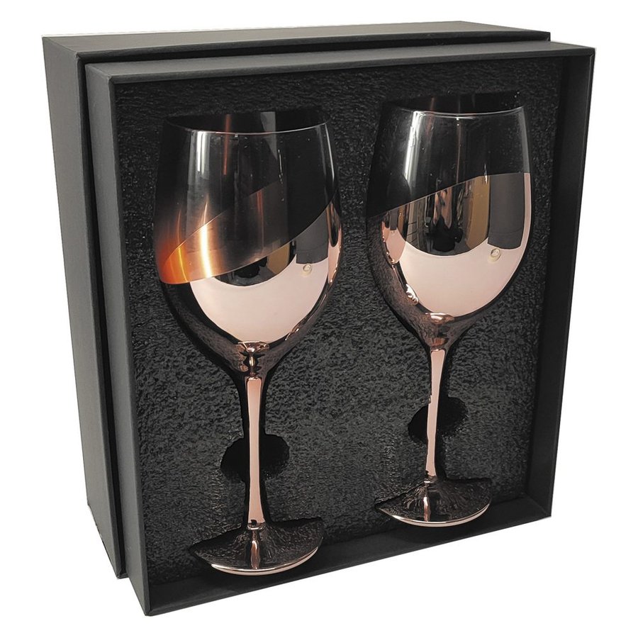 Set de 2 Copas de Vino ENCOBRIZADO M86
