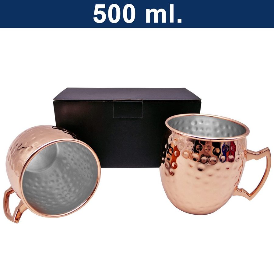 Set de 2 Mugs ENCOBRIZADO Martillados M76