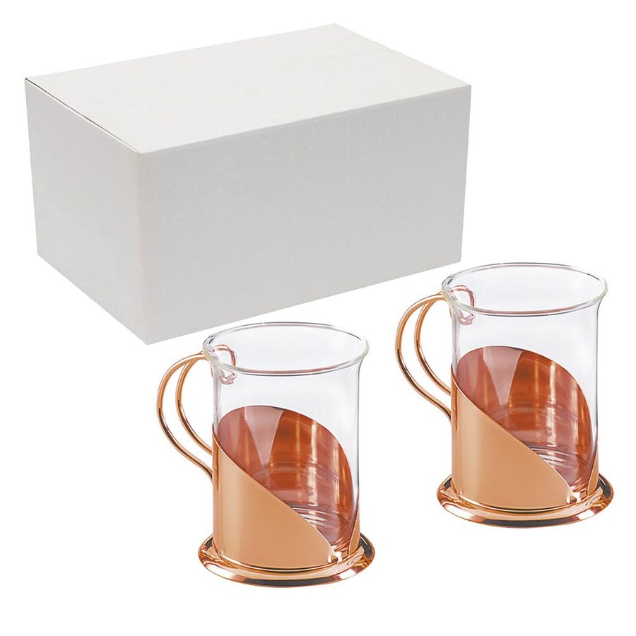 Set de 2 Tazas para café ENCOBRIZADO M69