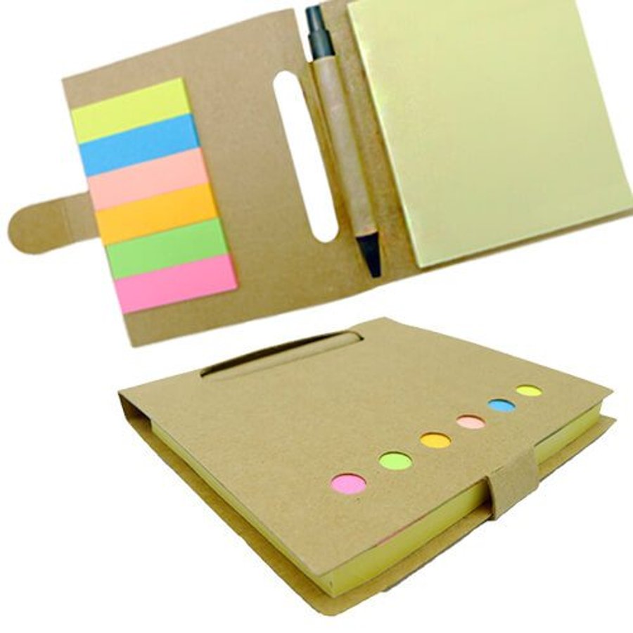 Set Memo set Tapa Cartón + Boligrafo N12