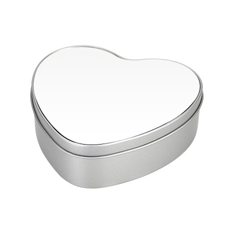 Caja Metálica Corazón Sublimación