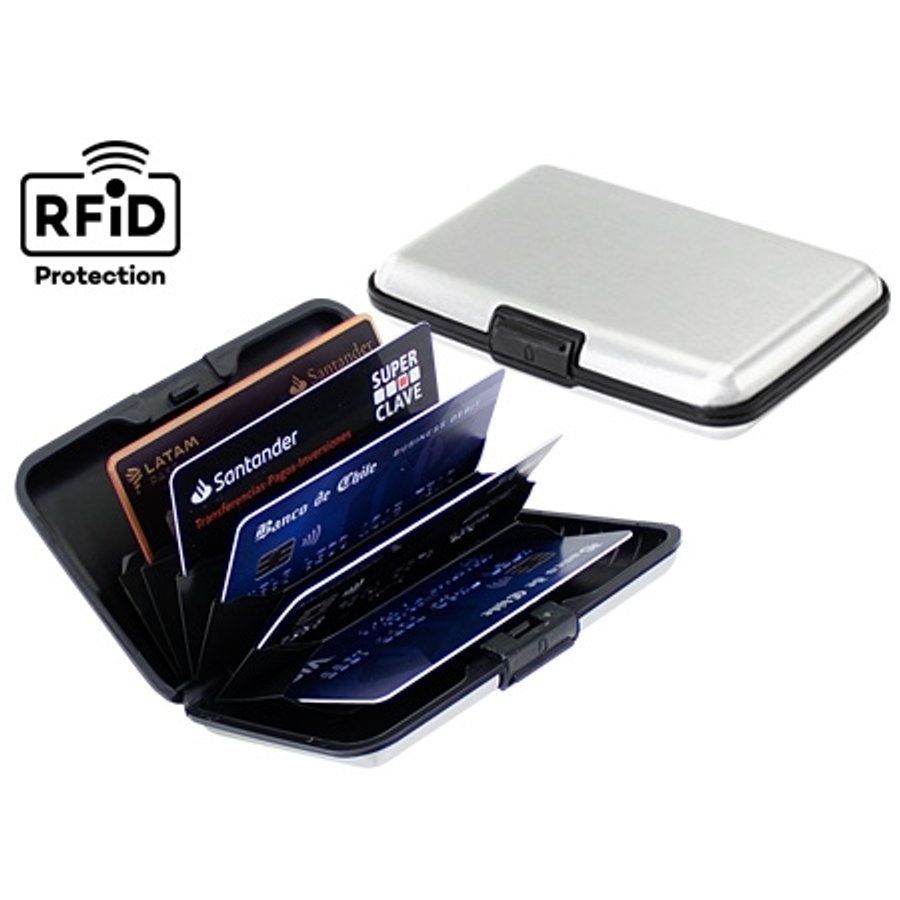 Porta-Tarjetas Anti-Clonación RFID