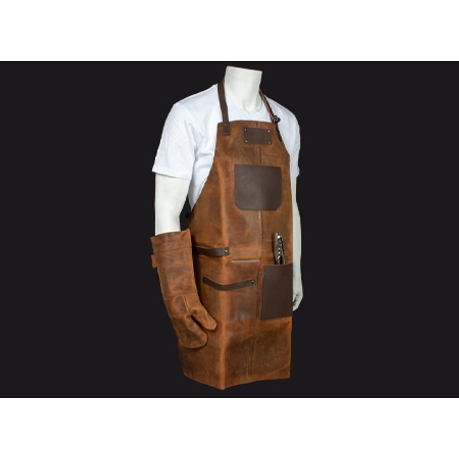 Set Asador de Cuero de Búfalo