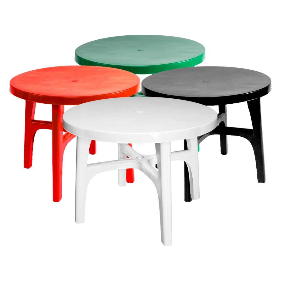 Mesa Plástica Redonda "Roma"