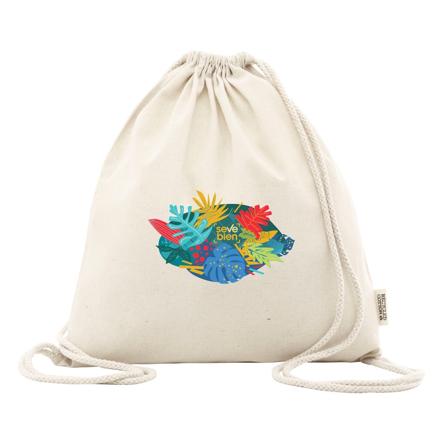 Bolsa mochila de algodón "CHILL" — foto 2