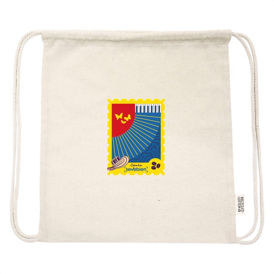 Bolsa mochila de algodón "CHILL" — foto 4