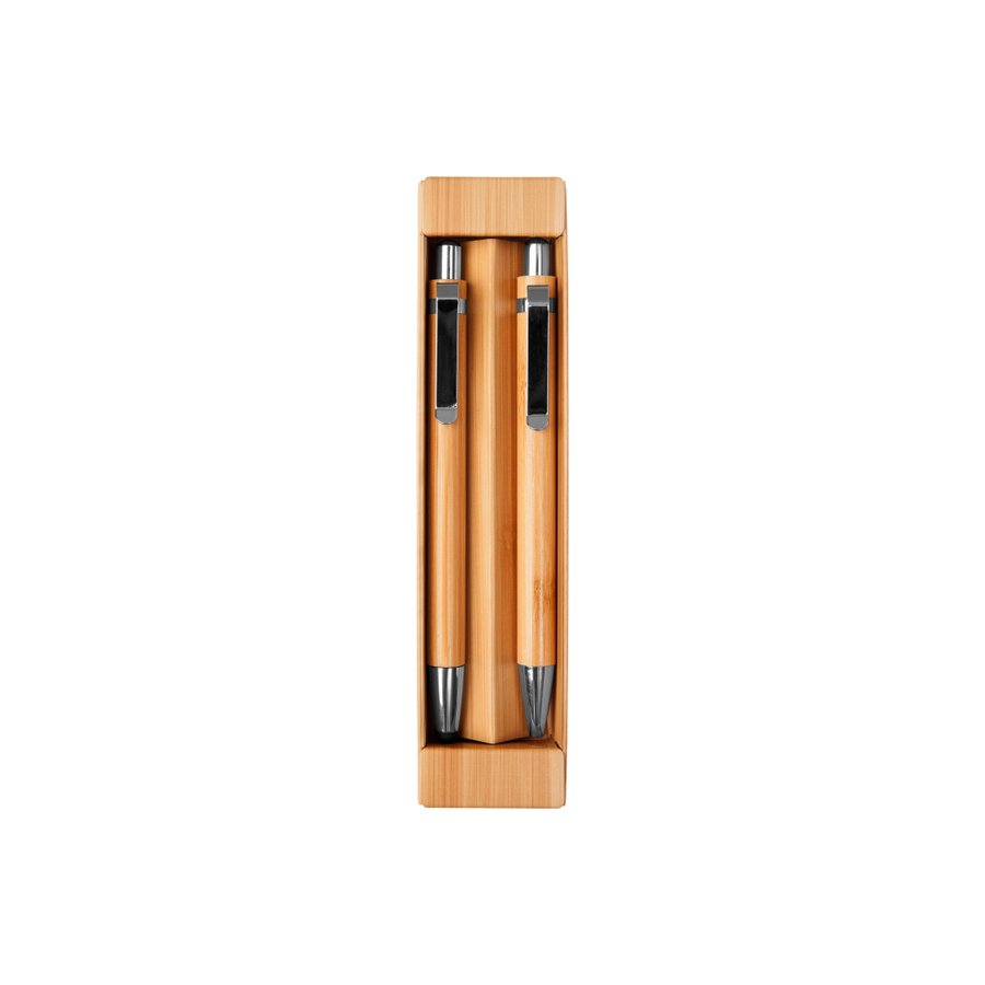 SET DE BOLIGRAFO Y LÁPIZ MECÁNICO DE BAMBÚ "NAGANO DUO"